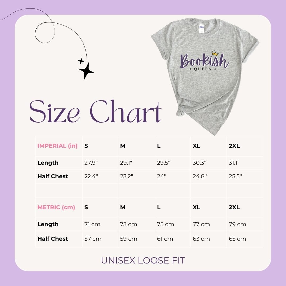 Bookish Queen T-Shirt Good Girl Romance Reader T-Shirt – Velvet Flocked