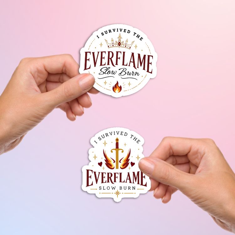 Bookish Queen Sticker I Survived The Kindred Curse Saga Slow Burn Sticker