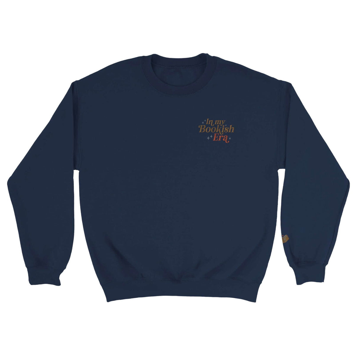 Bookish Queen Sweatshirt Navy / S In my Bookish Era Embroidered Sweater