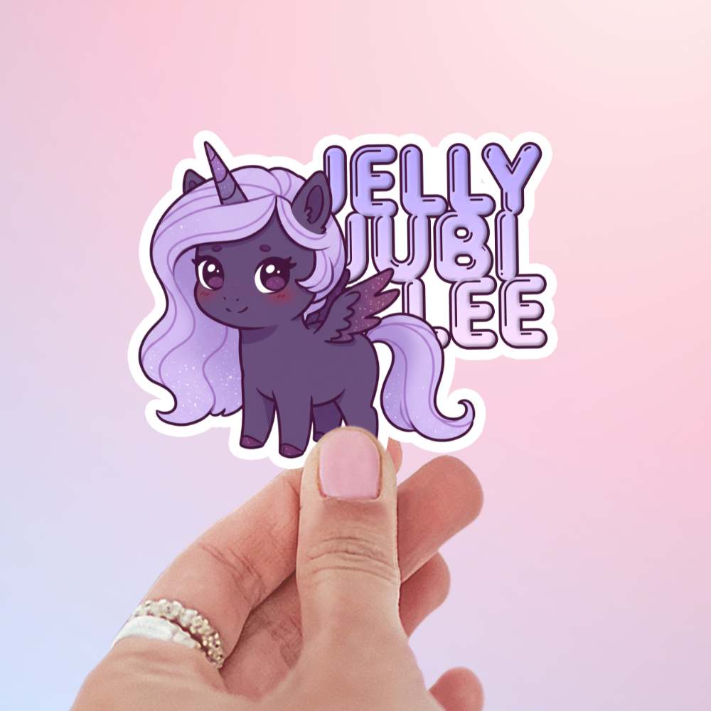 Jelly Jubilee Crescent City sticker featuring chibi-style magical creature from House of Earth and Blood