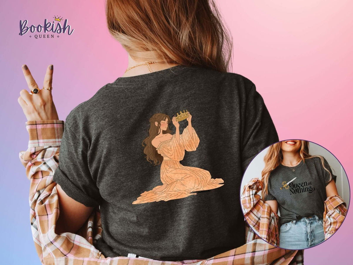 Bookish Queen T-Shirt Jude T-Shirt - Cruel Prince Exclusive Hannah Collab