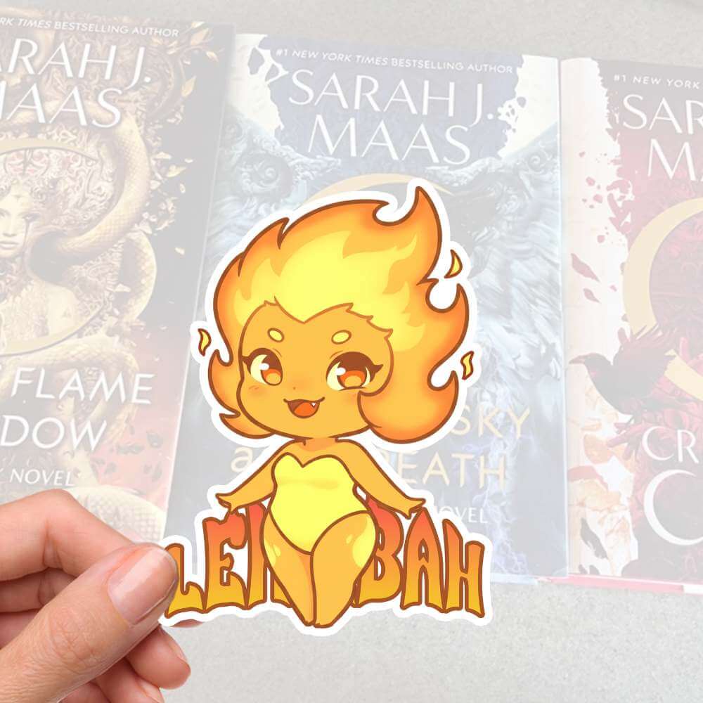 Official Lehabah sticker – Crescent City character art in waterproof vinyl