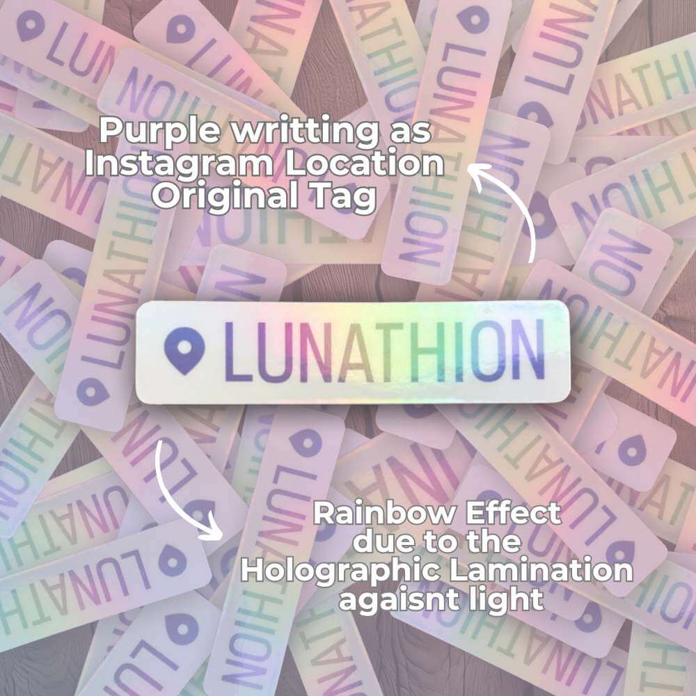 Bookish sticker for SJM fans with rainbow holographic finish