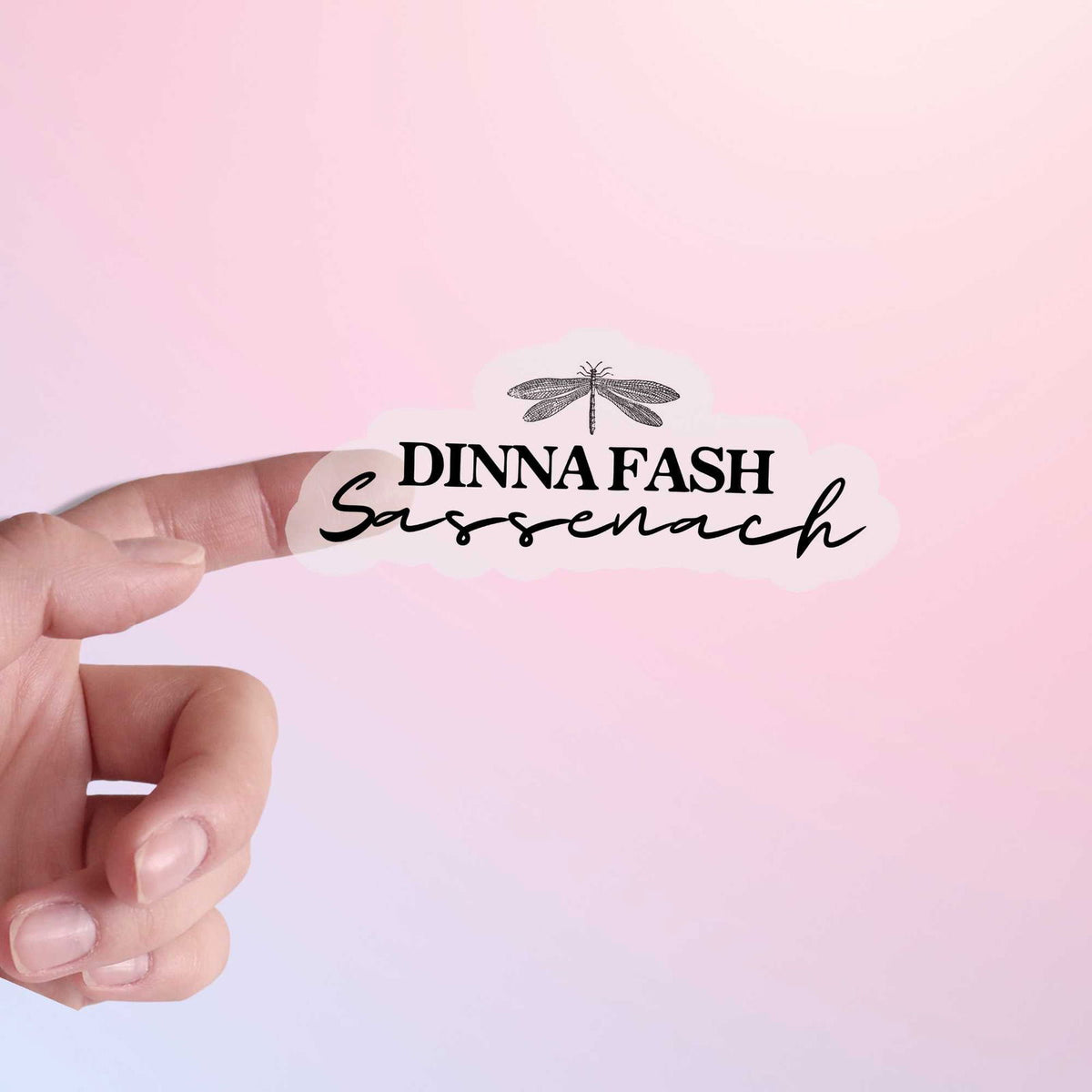 My Store Outlander Stickers Outlander Sticker Jamie Quote - Dinna Fash Sassenach
