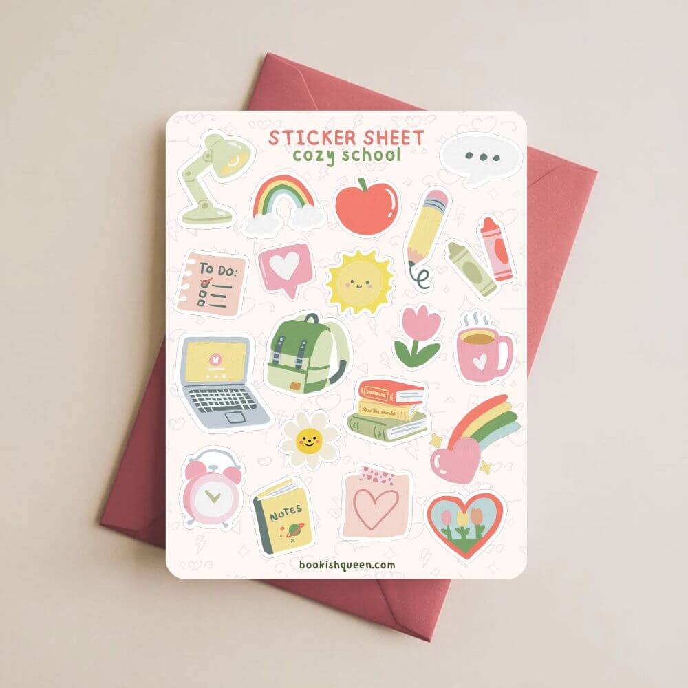 Bookish Queen Sticker Sheets School Sticker Sheet – Student & Teacher Planner Stickers