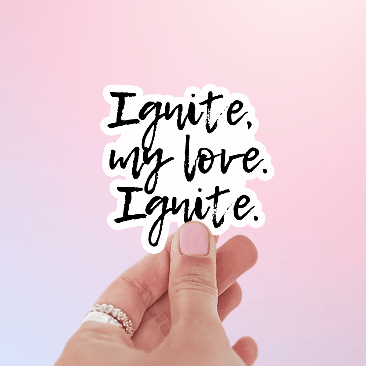 My Store Shatter Me Stickers Shatter Me Sticker Warner and Juliette - Ignite, my love