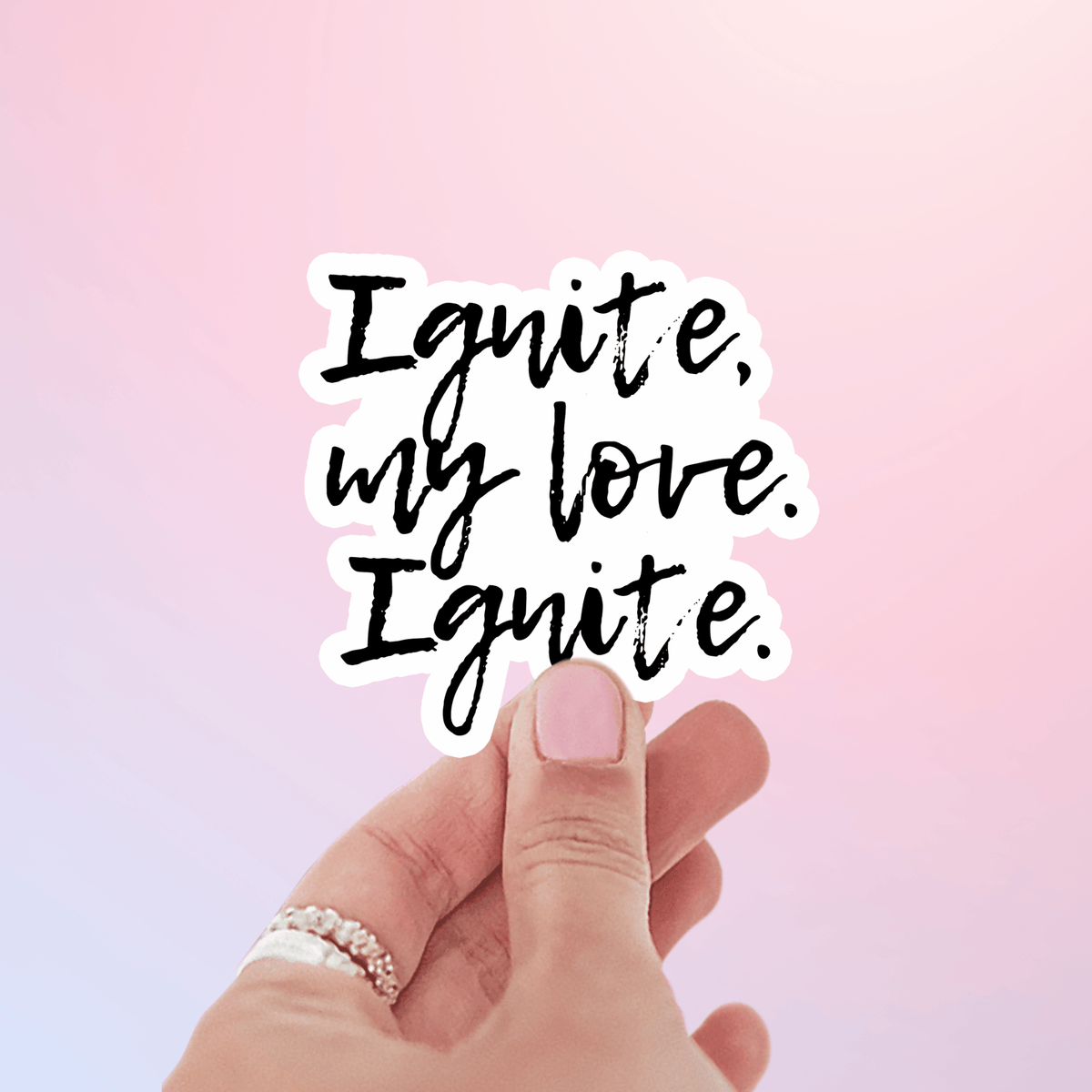 My Store Shatter Me Stickers Shatter Me Sticker Warner and Juliette - Ignite, my love