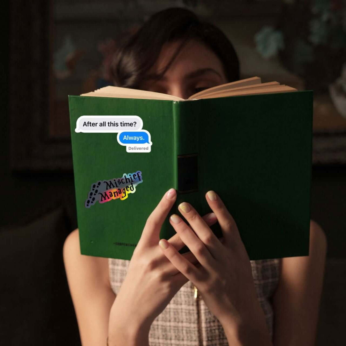 Bookish Queen Wizarding World Stickers Snape Sticker - After All this Time Chat Bubble