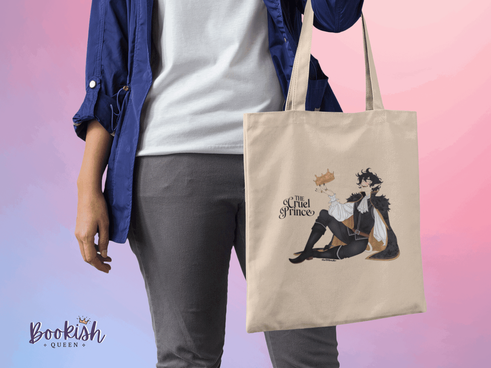 Bookish Queen Tote Bags The Cruel Prince Tote - Exclusive Hannah Collab