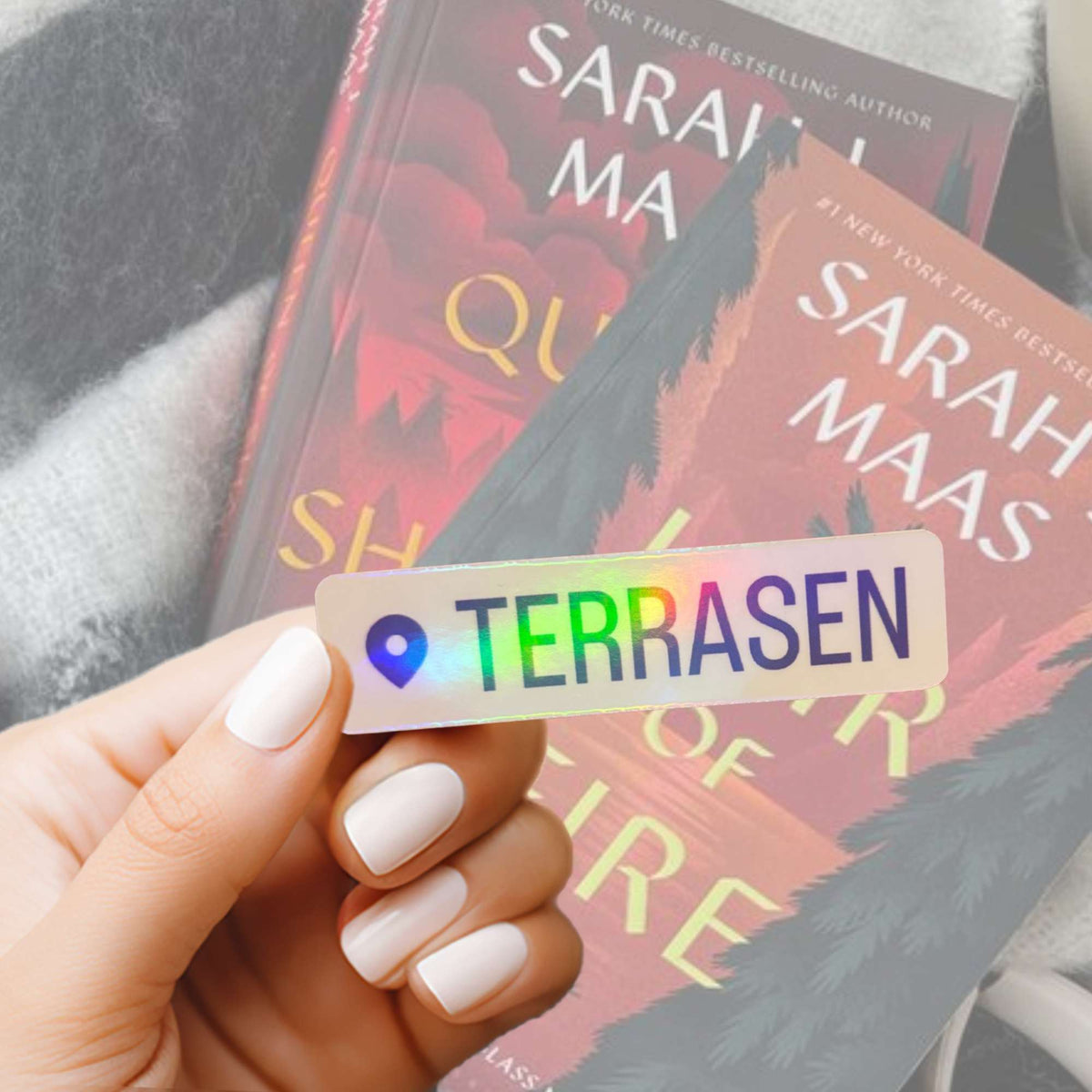 Bookish Queen Throne of Glass Stickers Throne of Glass Terrasen Location Tag Sticker