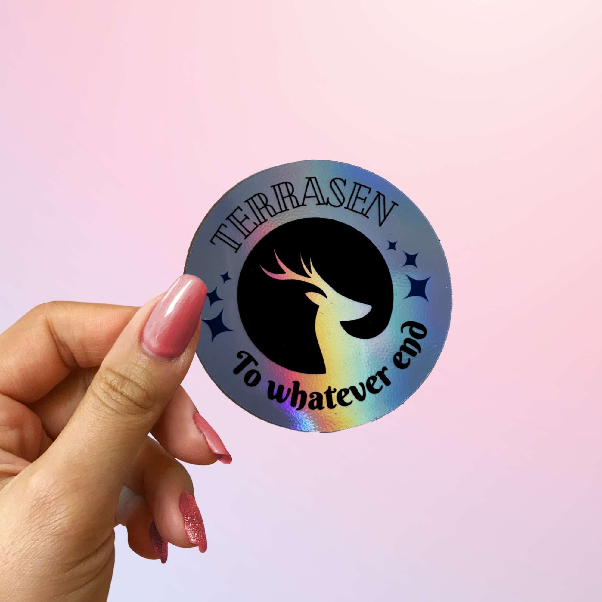 Terrasen sticker with "To whatever end" quote for TOG fans