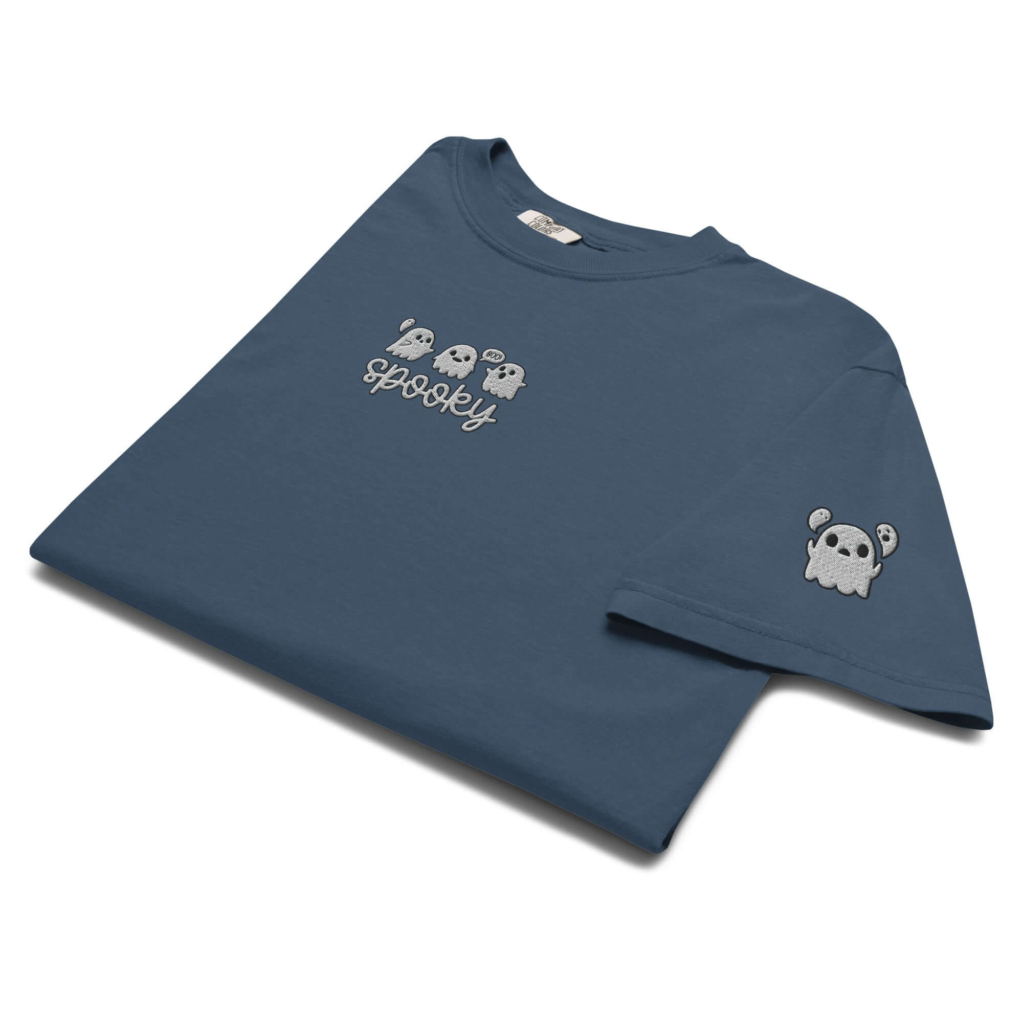 Embroidered Ghosties Tee Spooky Season