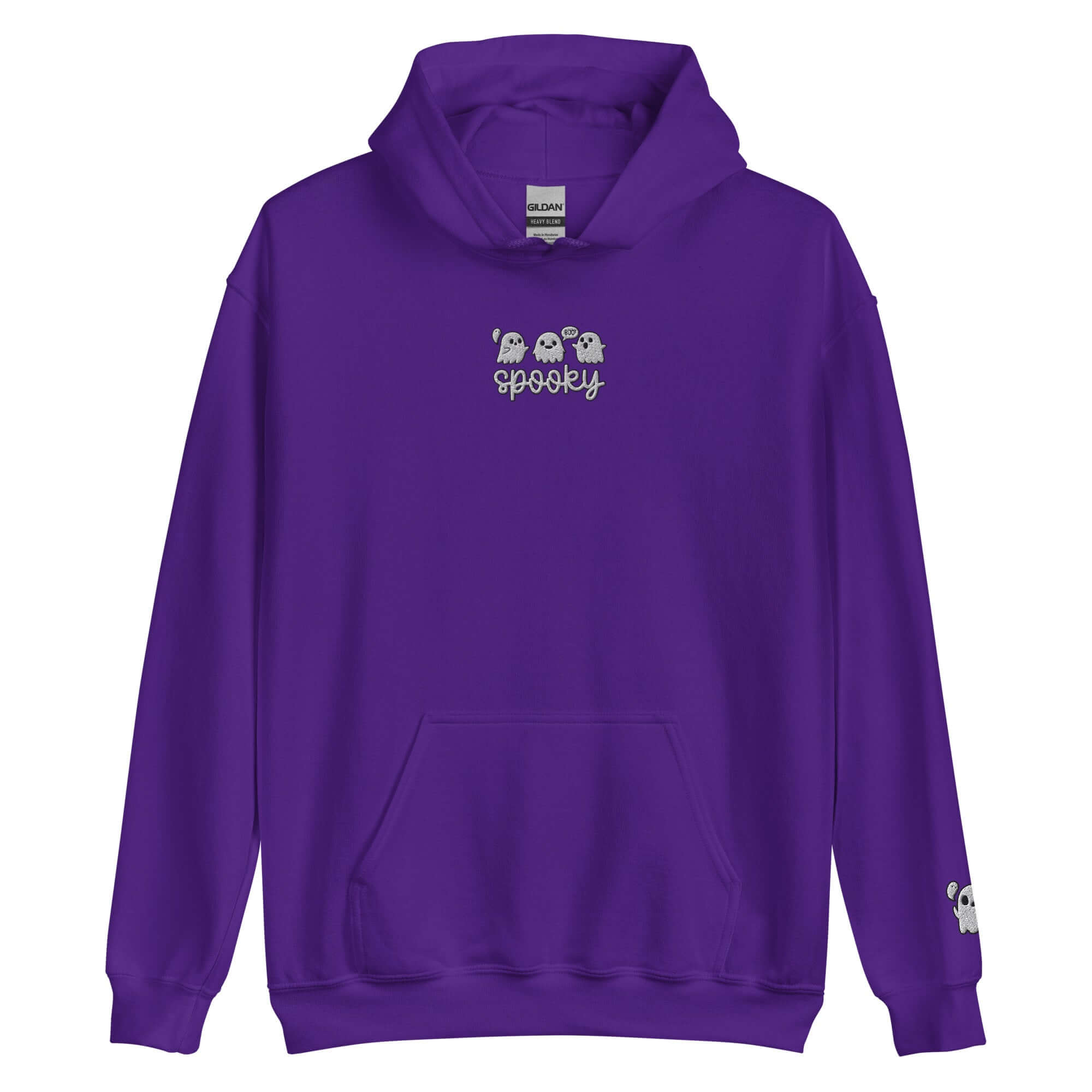 Boo Hoodie Spooky Embroidered Sweatshirt
