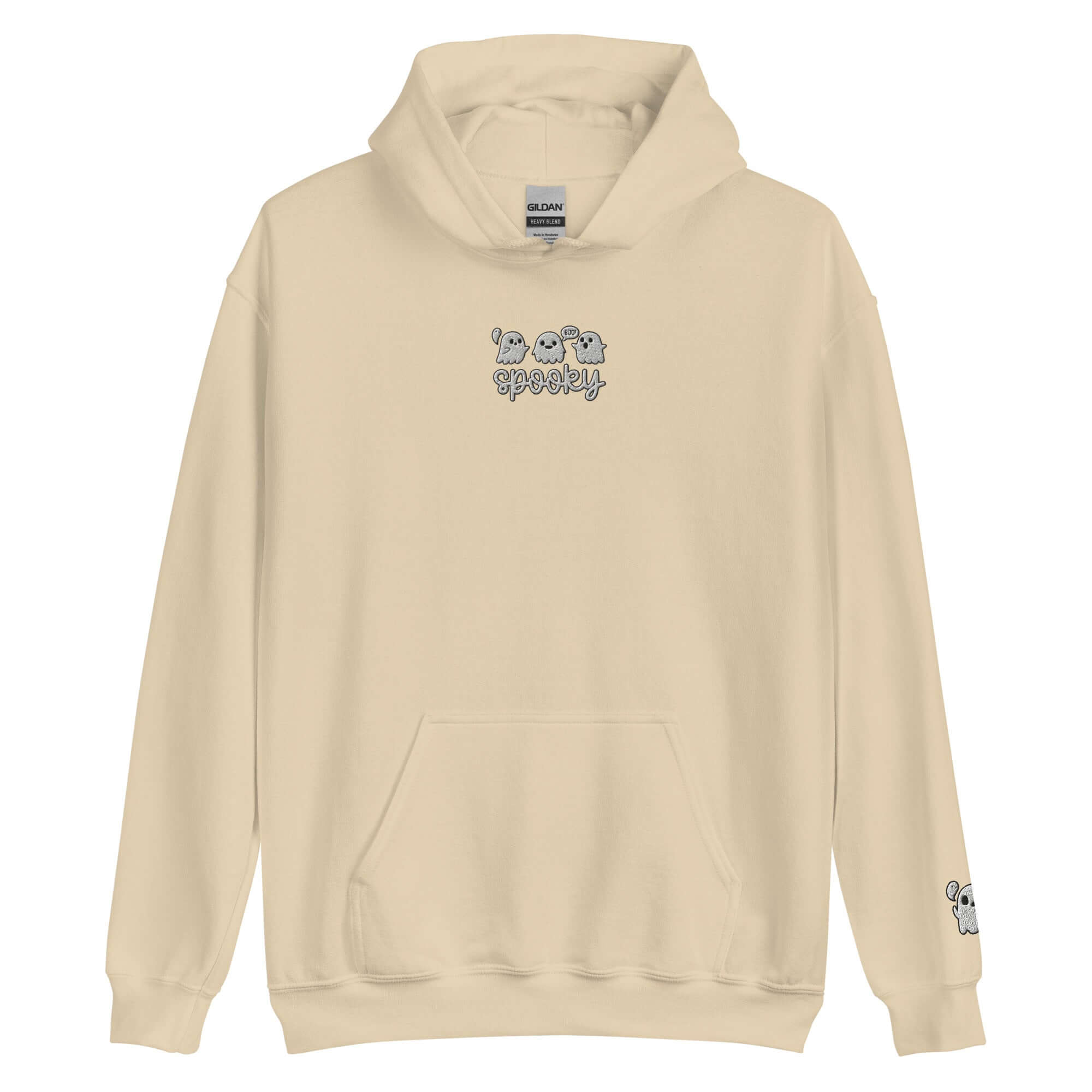 Boo Hoodie Spooky Embroidered Sweatshirt