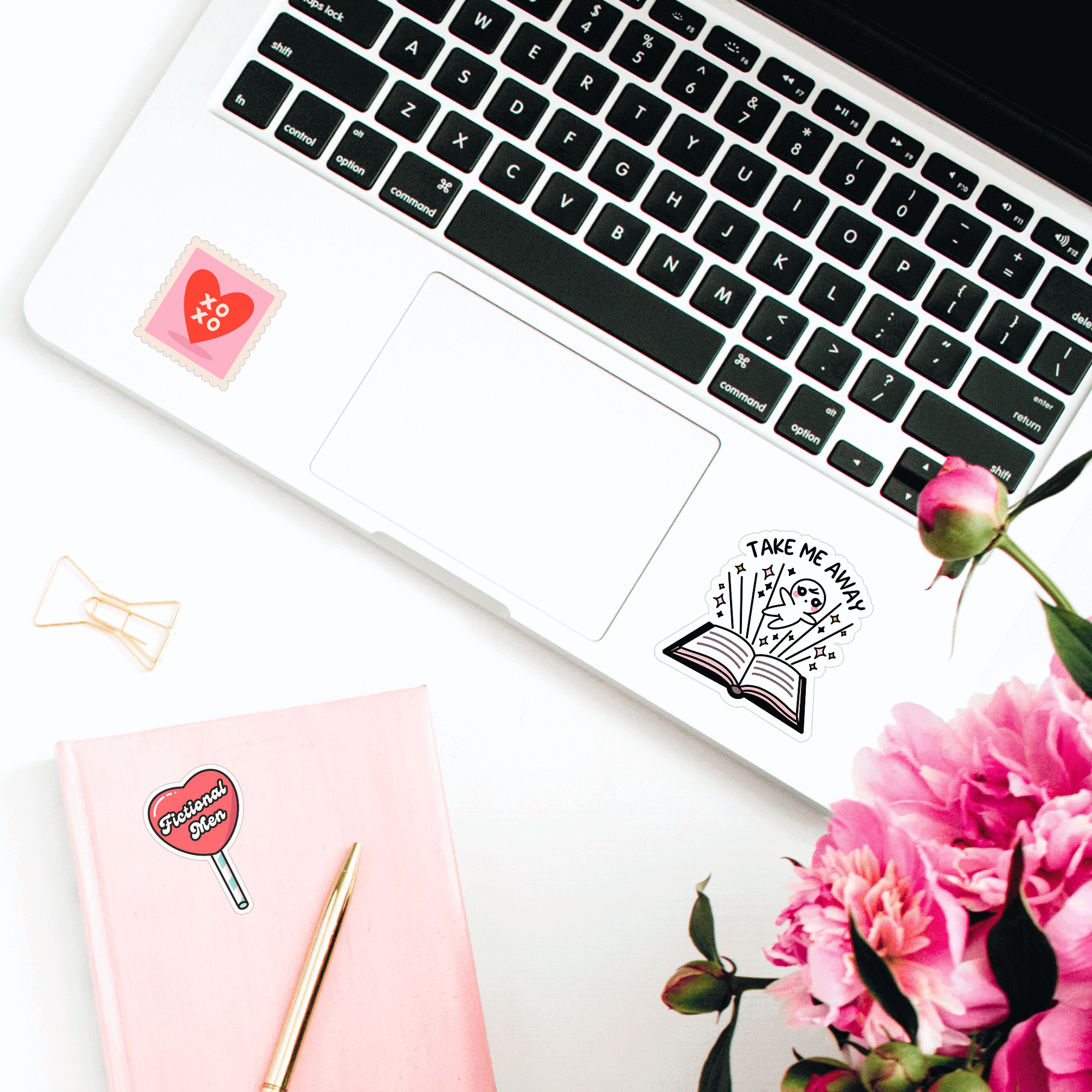 Romance lover Kindle sticker perfect for bookish decor