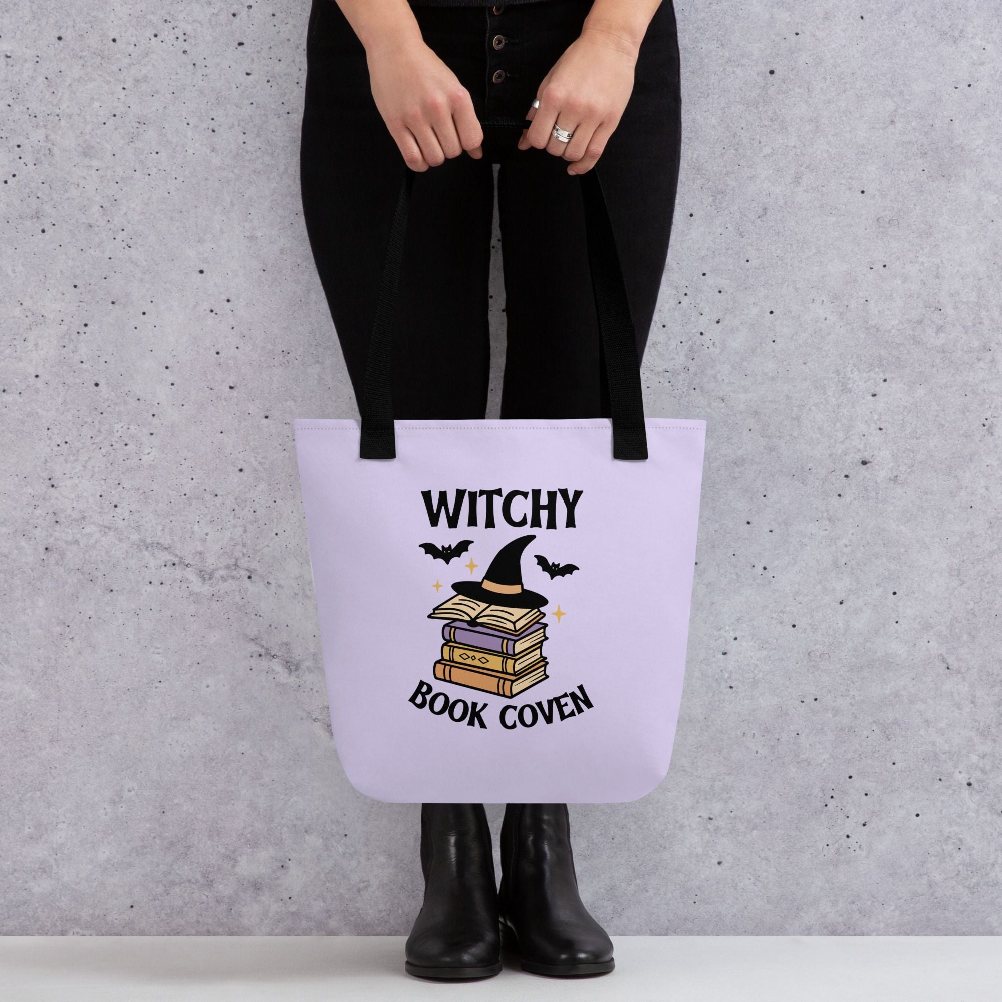 Witchy tote bag gift idea for readers and spooky season lovers.