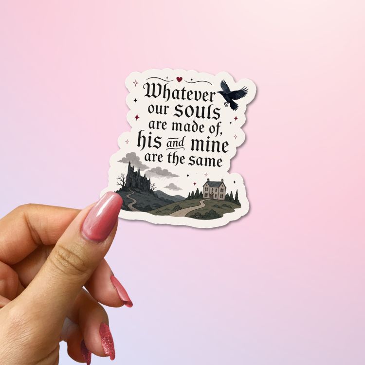 Bookish Queen Sticker Wuthering Heights and Thrushcross Grange Sticker