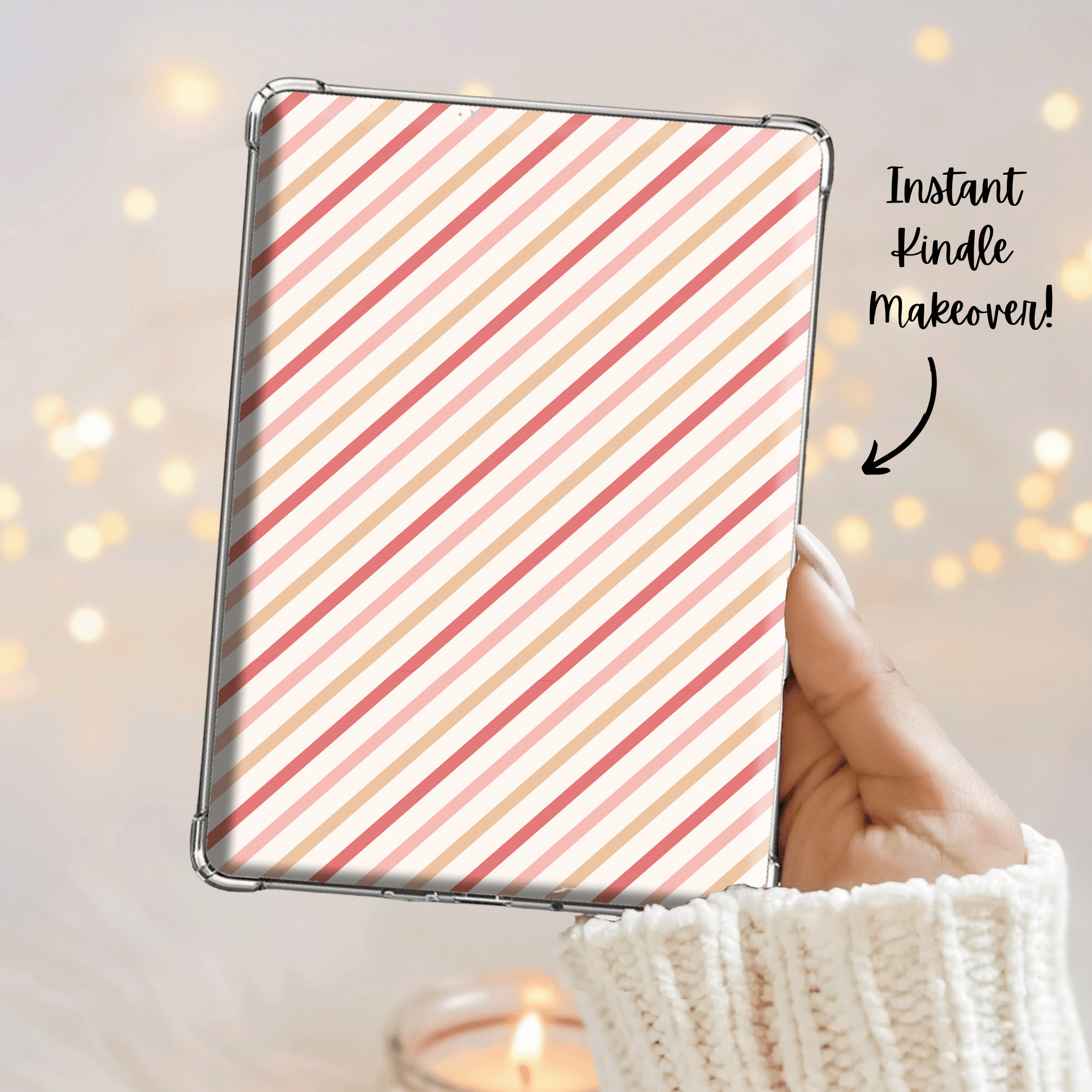 Christmas Kindle Insert for Clear Case Festive Printable E-reader Insert Holiday Season Digital Insert Clear Cover DIY Kindle Decor Bookish