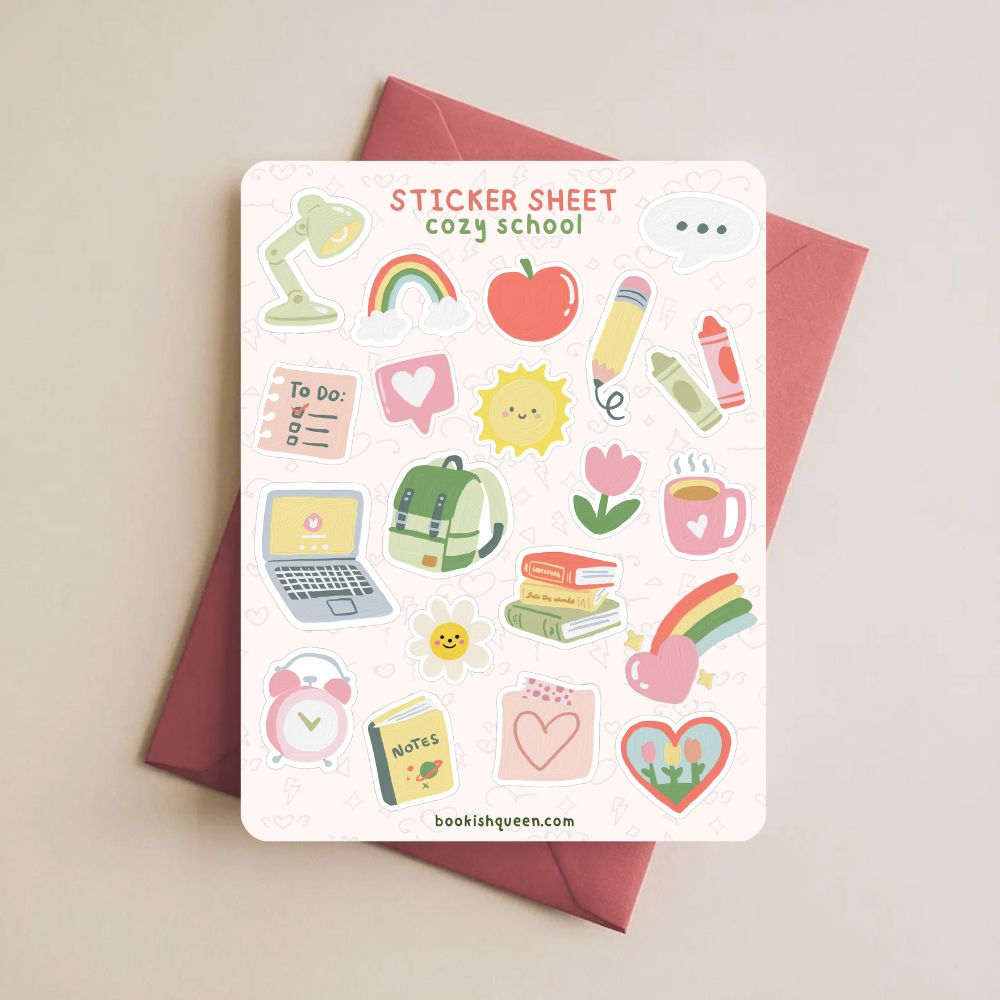 School Sticker Sheet –  Student & Teacher Planner Stickers