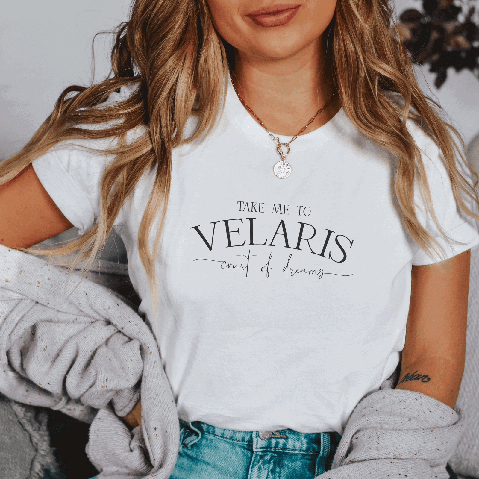 Acotar Velaris T-Shirt - Exclusive Eva Rose Collab - Bookish Queen