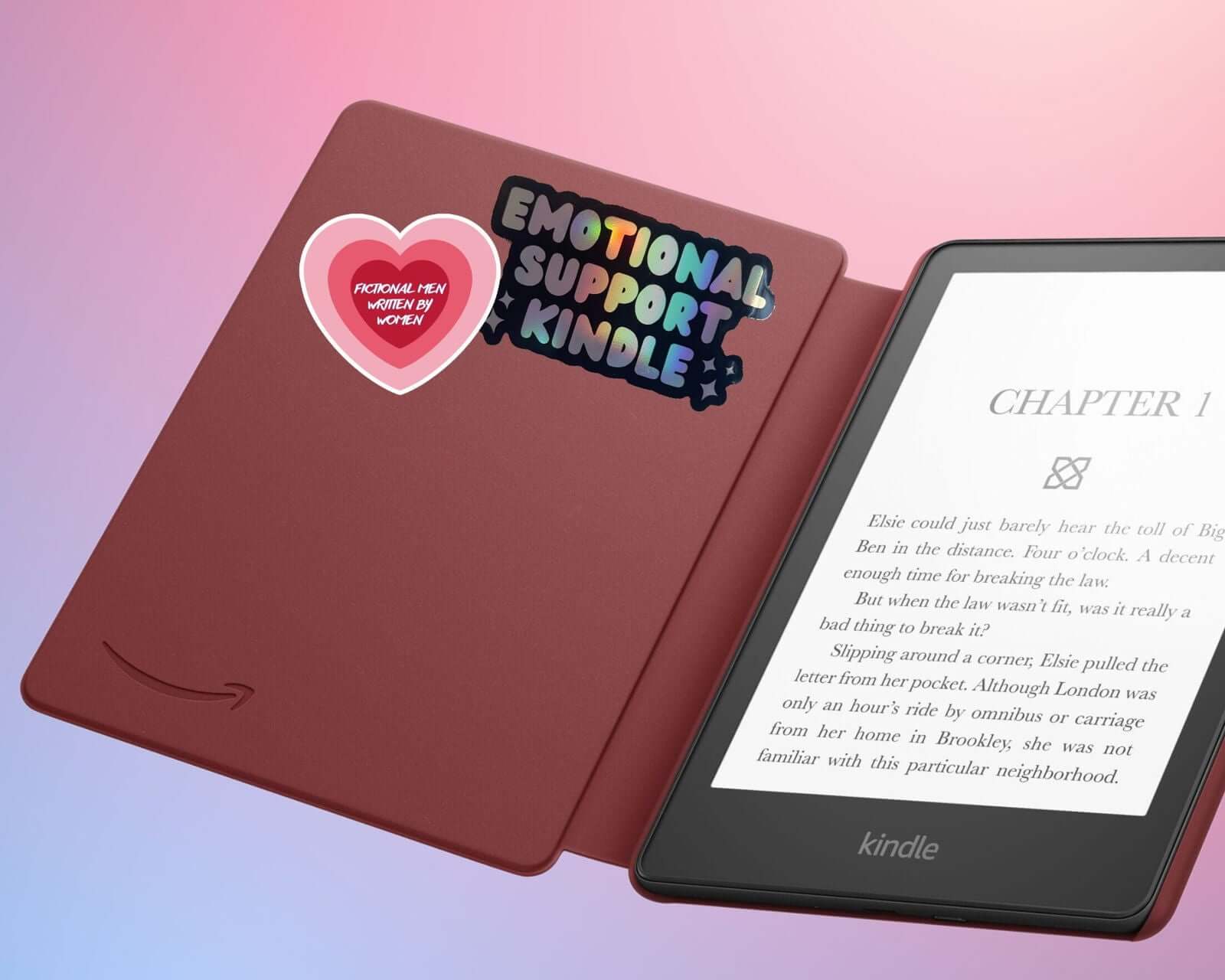 Book Lover "Fictional Men Written by Women" Sticker - Romance Readers Bookish Fandom Merch