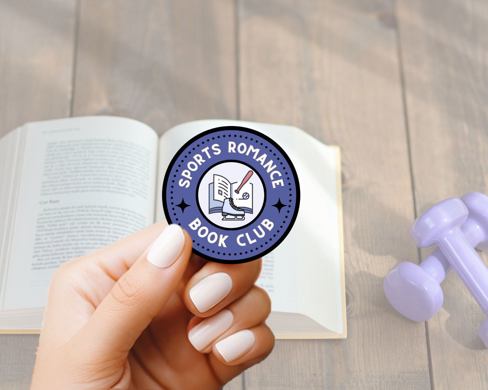 Book Lover Sports Romance Book Club Sticker Bookish Acessories