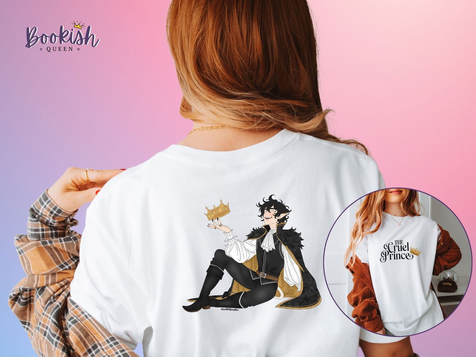 Cardan T-Shirt - Hannah Elizabeth Exclusive Collab - Bookish Queen