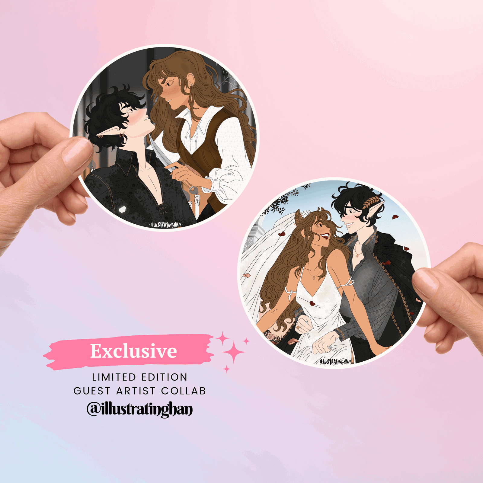 Cruel Prince Stickers - Exclusive Hannah Collab - Bookish Queen