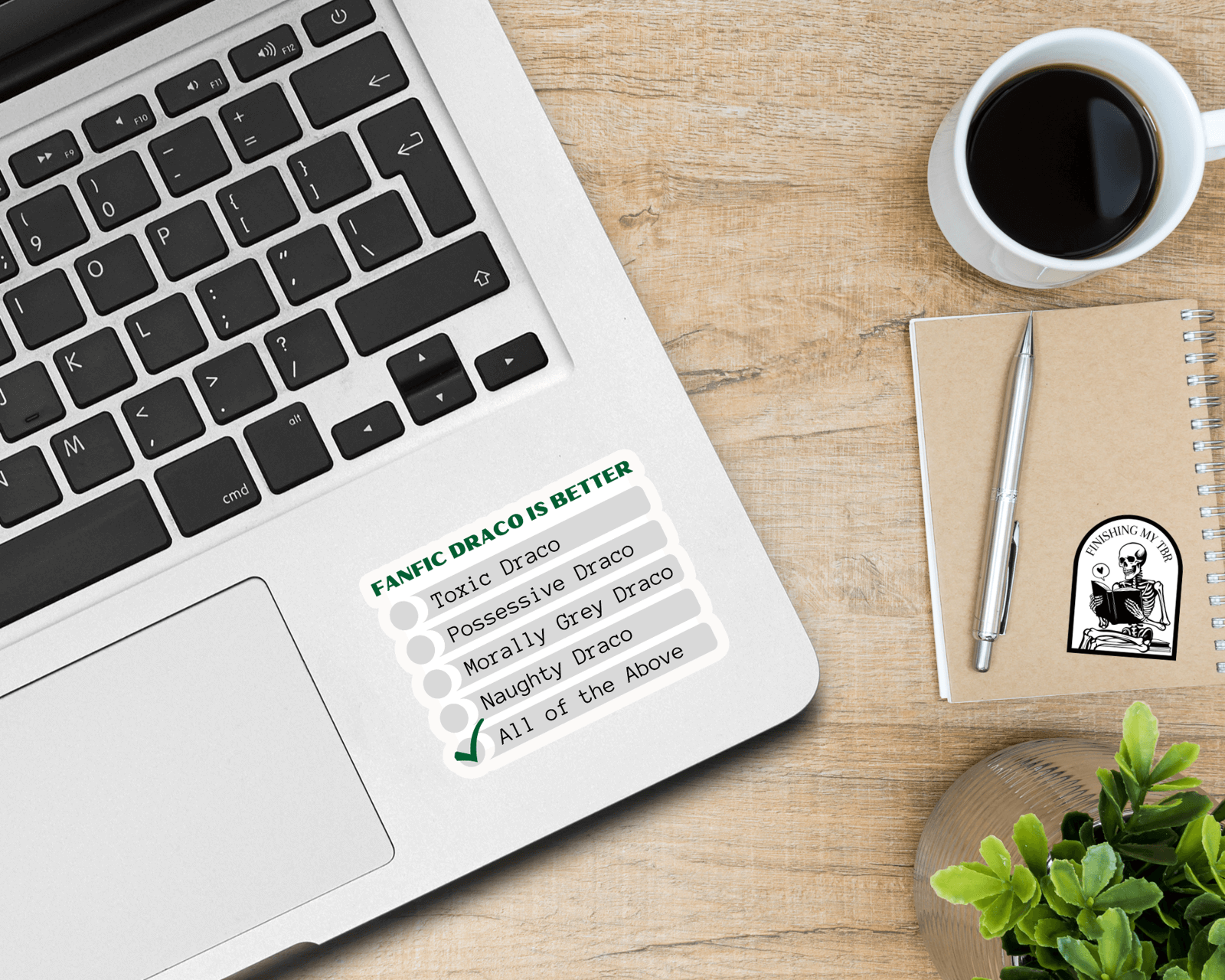 Dramione "Draco Fanfic Checklist" Sticker dramione merch