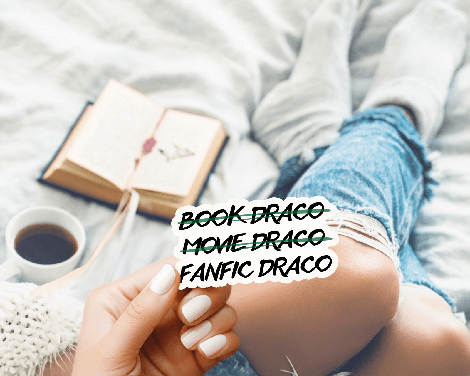 Dramione "Draco Fanfic is Better" Sticker