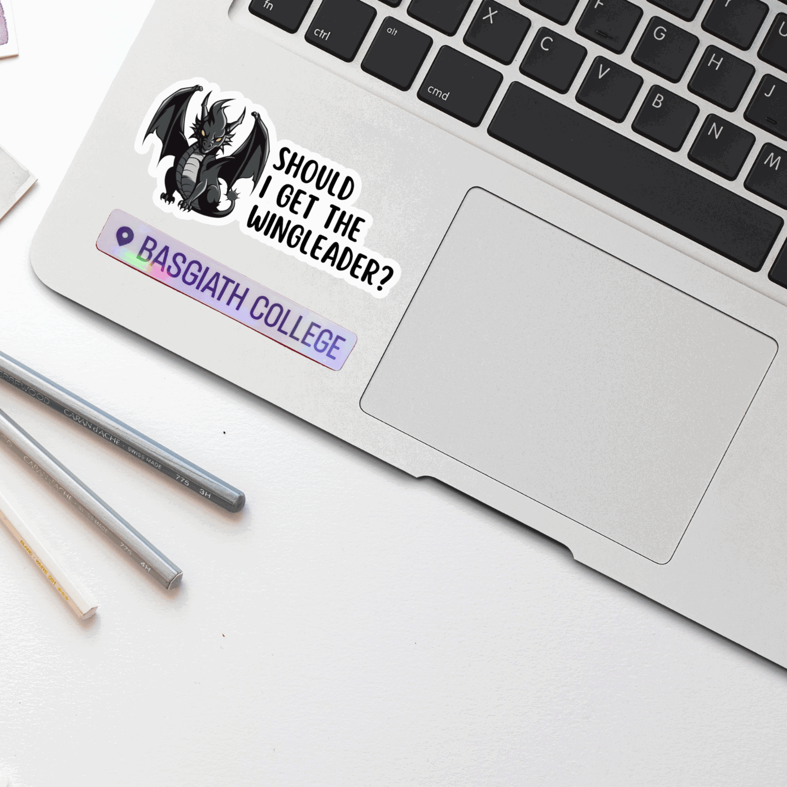 Fourth Wing Basgiath War College Location Tag Sticker - Bookish Queen