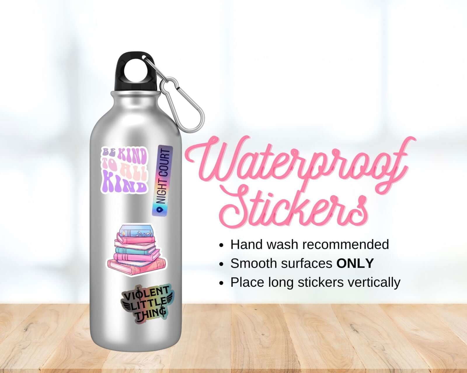 Happy Rainbow Star Glitter Sticker - Bookish Queen