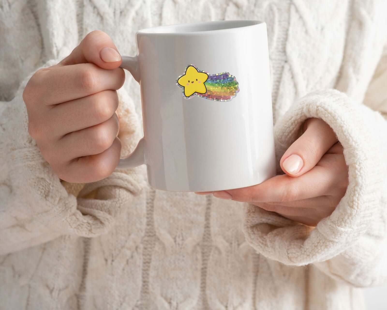 happy-rainbow-cute-kawaii-star-glitter-sticker