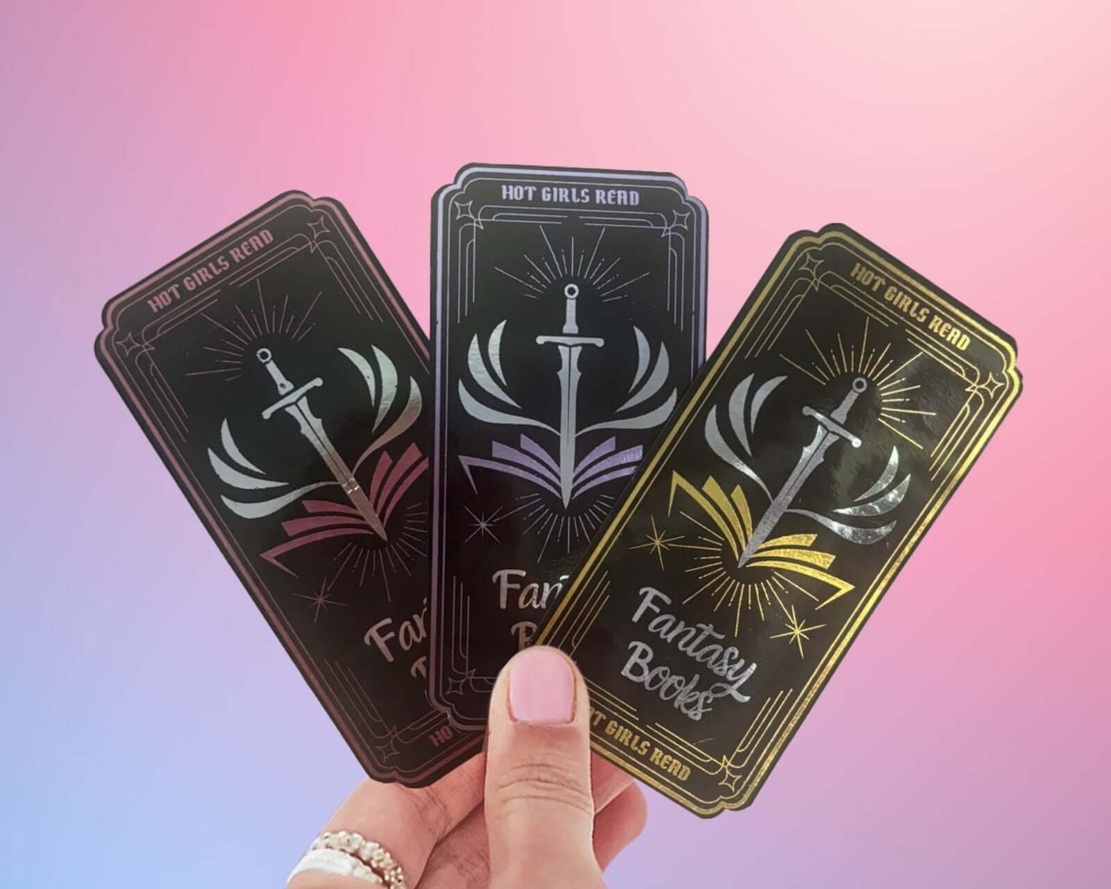 Hot Girls Read Fantasy Books Bookmark (Foil Art)