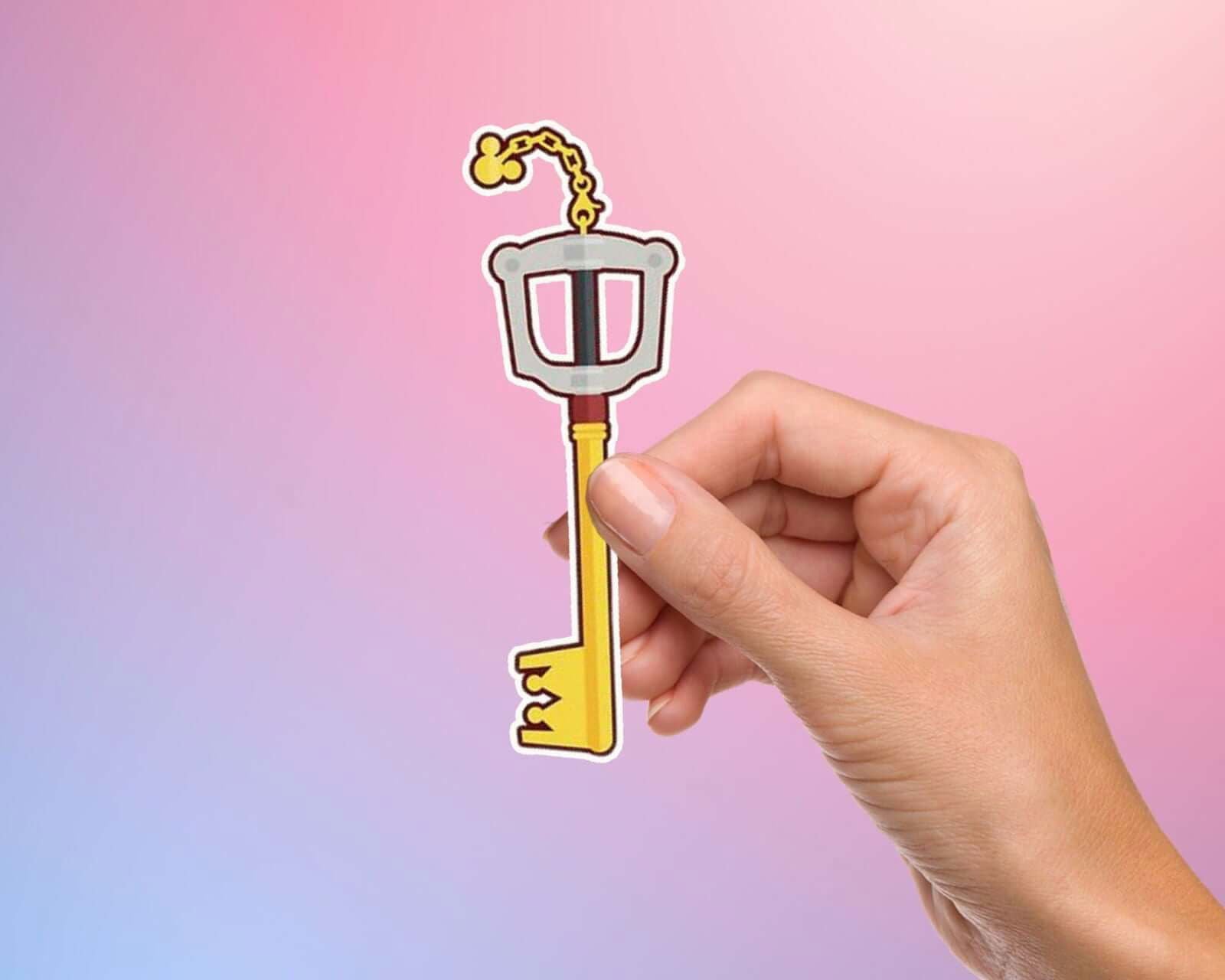 Kingdom Hearts Sora Keyblade Sticker - Bookish Queen