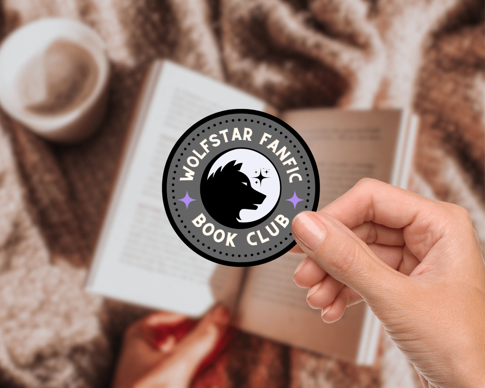 Marauders Wolfstar Fanfic Book Club Sticker - Moony & Padfoot 