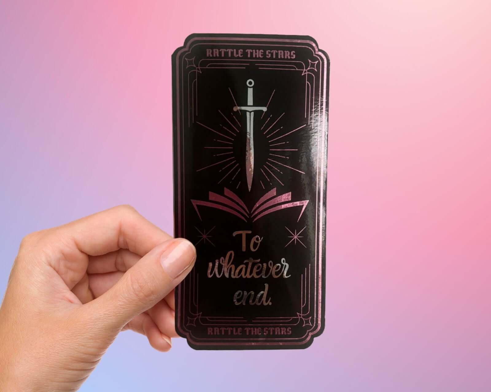 Throne of Glass merchandise "To whatever end" Bookmark (Foil Art)