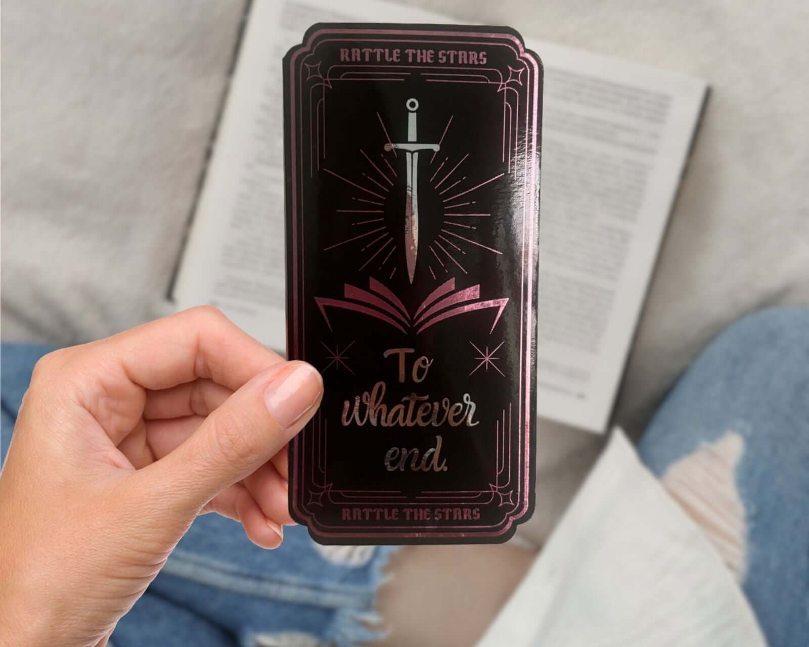 Throne of Glass merchandise "To whatever end" Bookmark (Foil Art) 