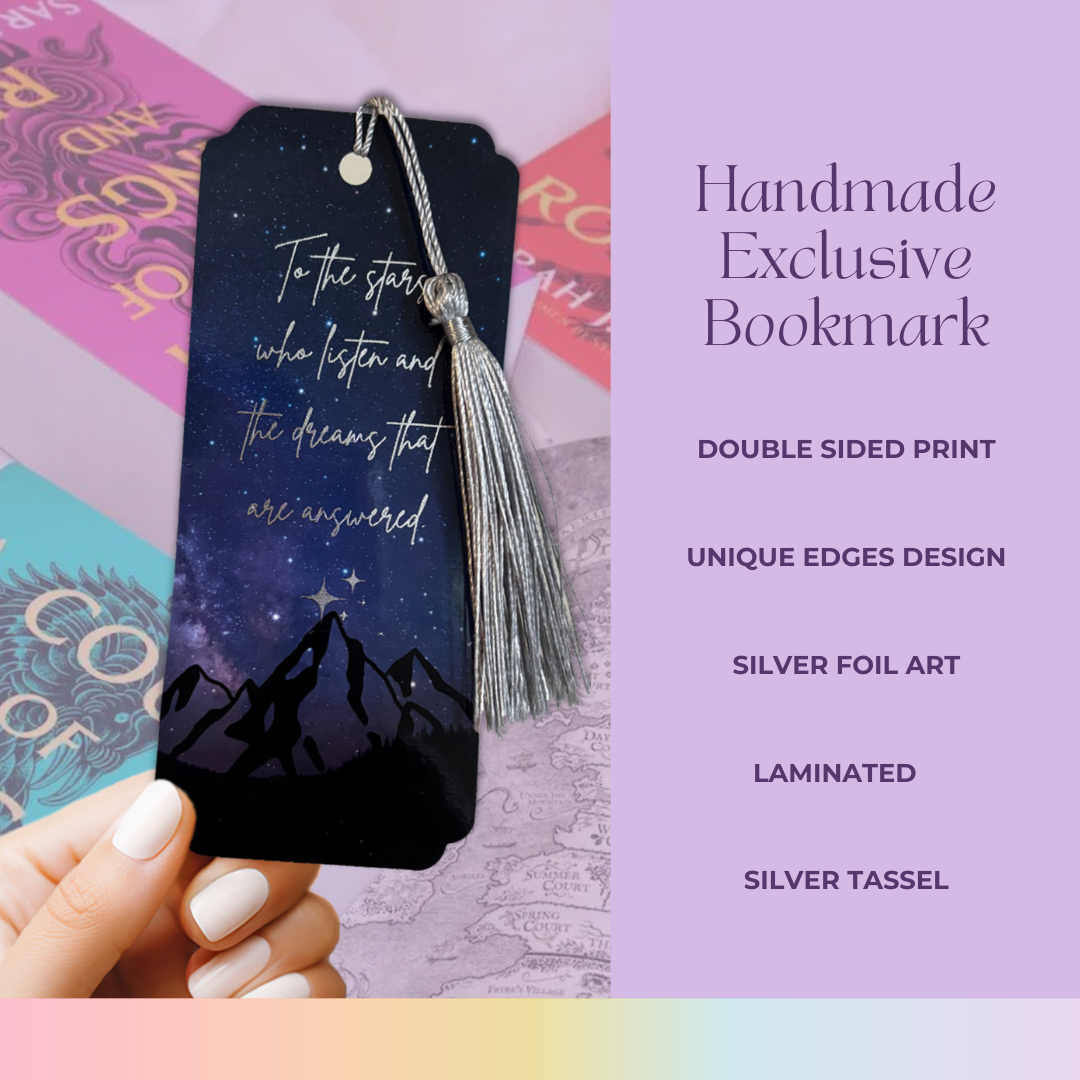Bookish Queen Bookmarks ACOTAR Bookmarks Foil Art - To the Stars who Listen