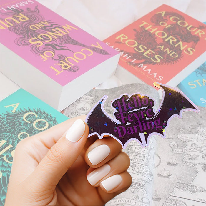 Bookish Queen Acotar Stickers ACOTAR Sticker Rhysand Quote - Hello, Feyre Darling