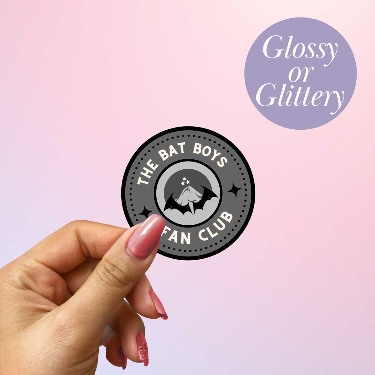 Bookish Queen Acotar Stickers ACOTAR Stickers - Bat Boys Fan Club Badge