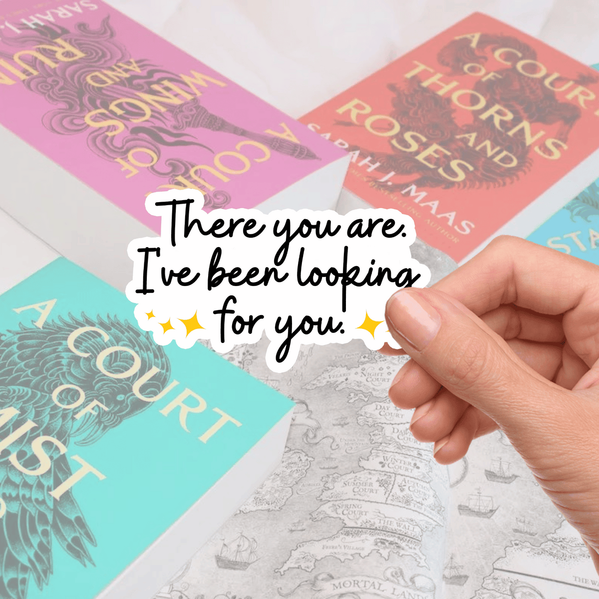 My Store Acotar Stickers ACOTAR Stickers Rhysand Quote - There you are