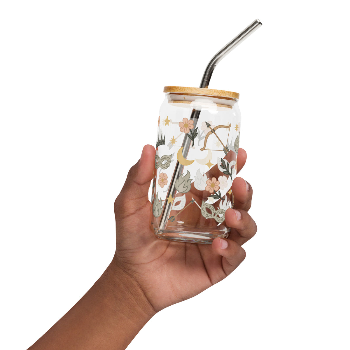 Bookish Queen Glass Cup Archeron Sisters Glass Cup - Acotar Tumbler
