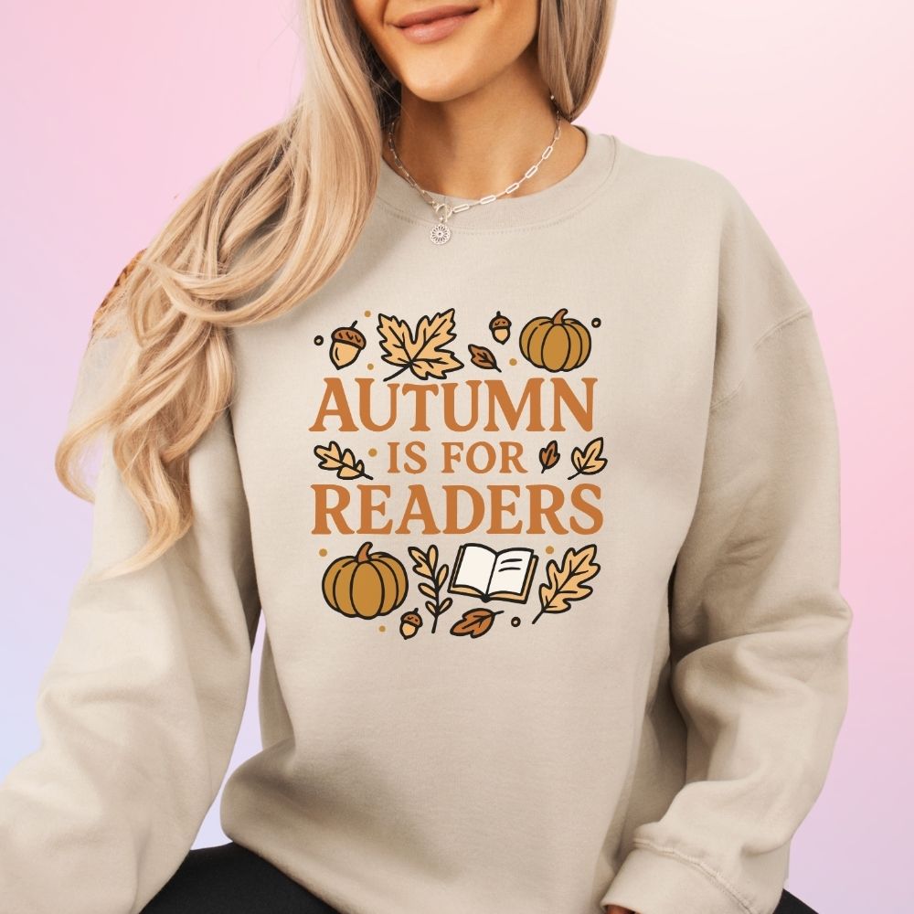 Bookish Queen Sweatshirt Autumn is for Readers Sweatshirt