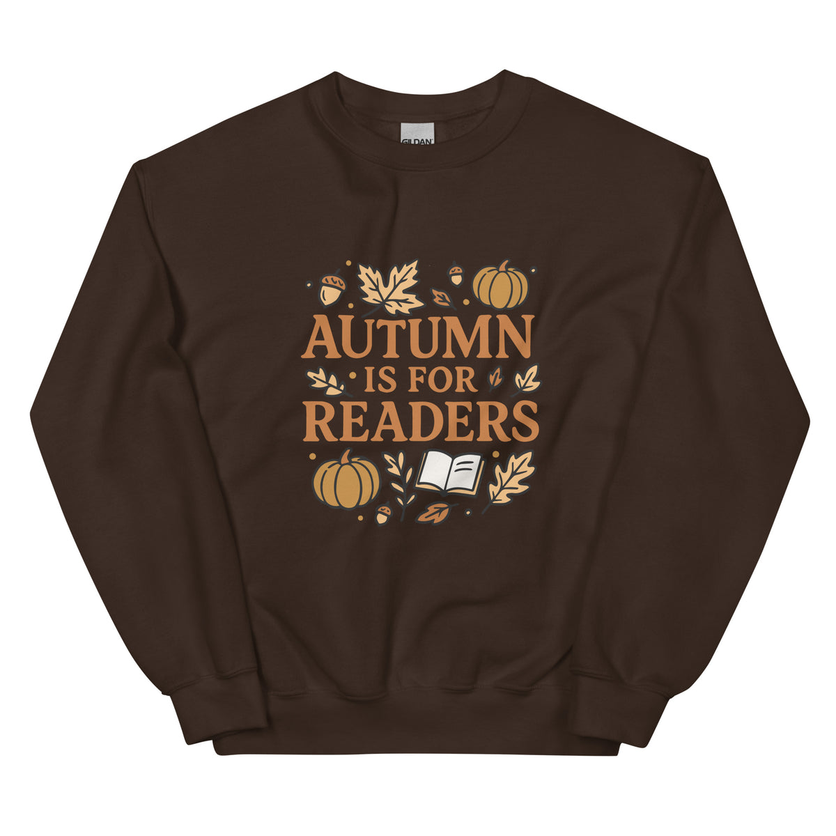 Bookish Queen Sweatshirt Brown / S Autumn is for Readers Sweatshirt