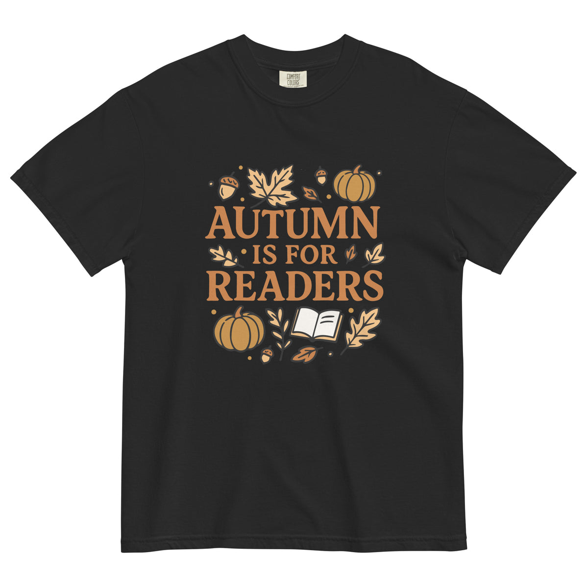 Bookish Queen T-Shirt Black / S Autumn is for Readers T-Shirt Fall Season