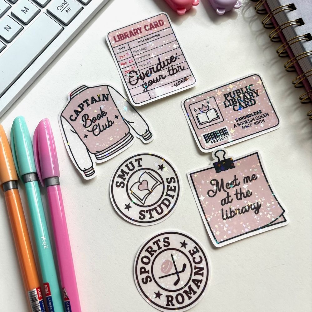 back to school bookish stickers for students and book lovers