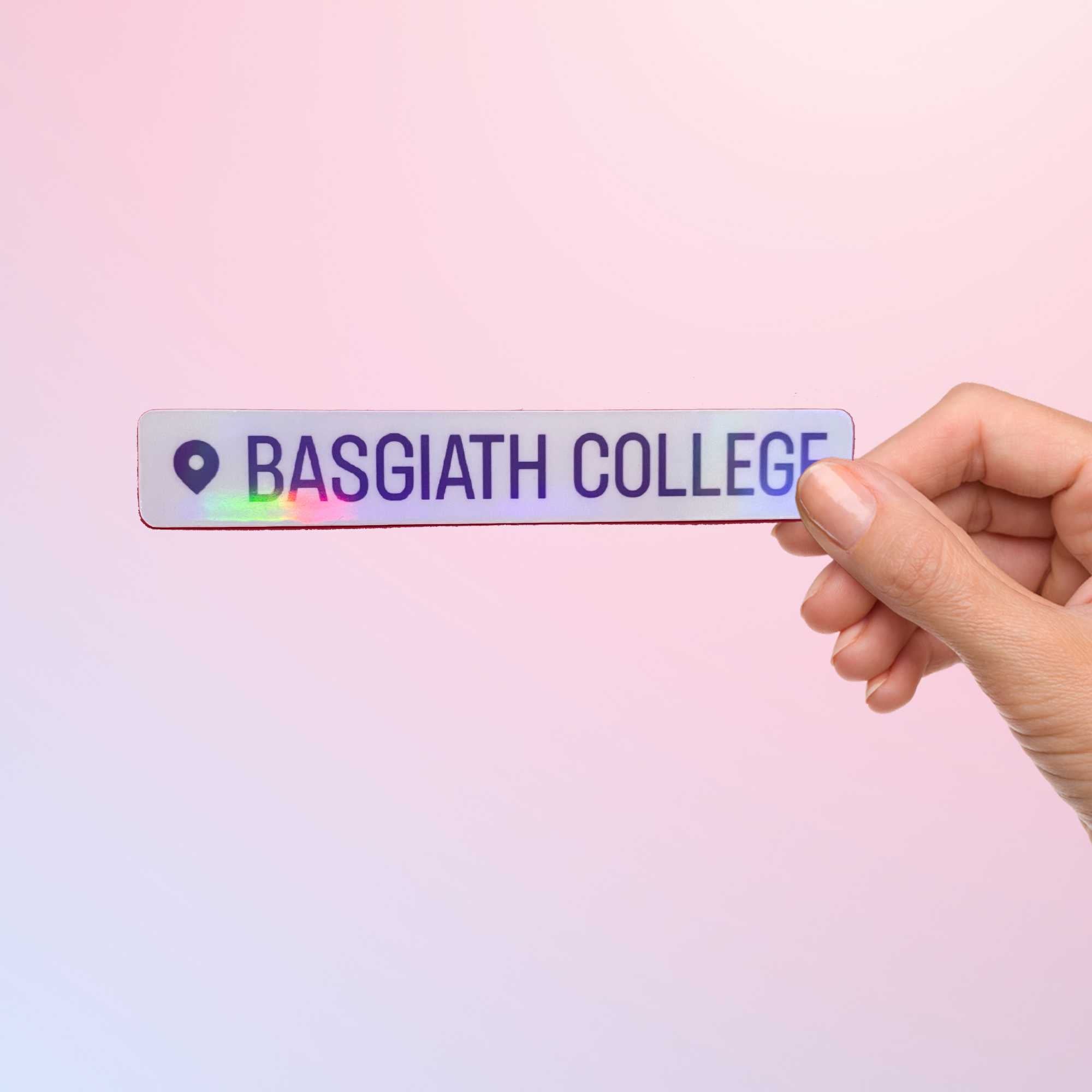 Fourth Wing sticker featuring Basgiath War College design