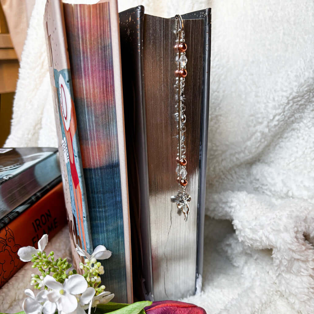 Bookish Queen Bookmarks Beaded Bookmark Charm - The Romance