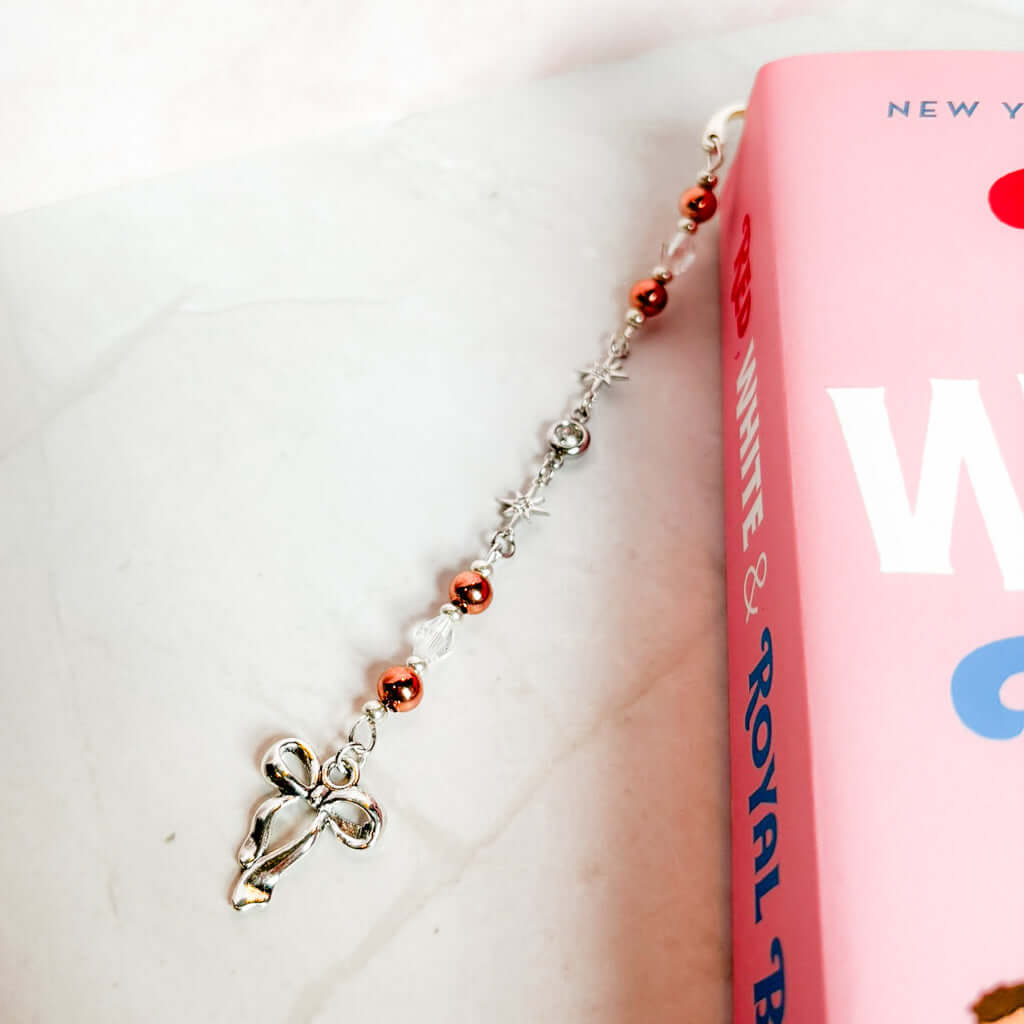 Bookish Queen Bookmarks Beaded Bookmark Charm - The Romance